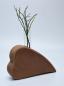 Preview: Vase mit Rindenrand, Blumenvase, Tischdekoration, Holzvase, Holzvasen, Vasen aus Holz, gedrechselte Vase,