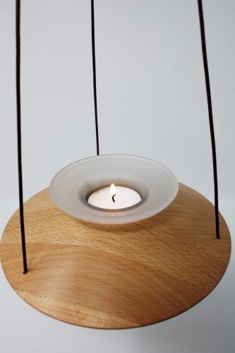 Teelichthänger aus Buche
