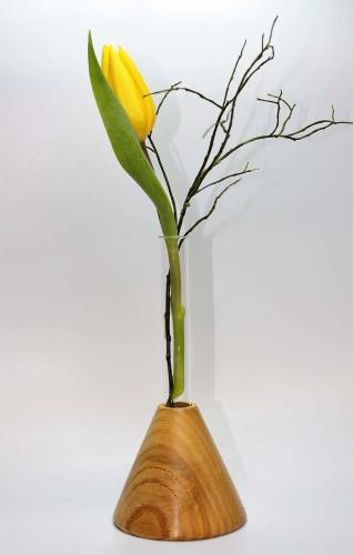 Kegelvase mit Reagenzglas