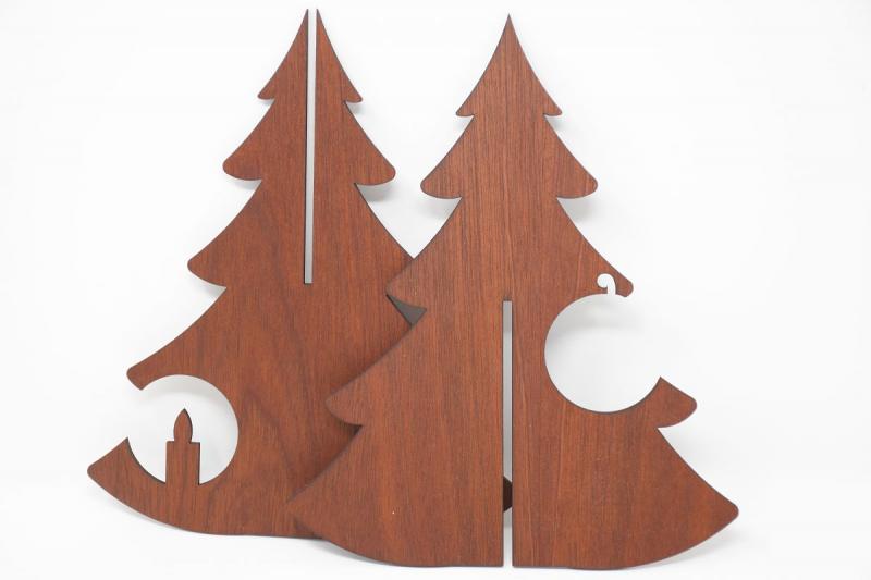 Weihnachtsbaum aus Mahagoni