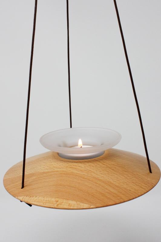Teelichthänger aus Buche