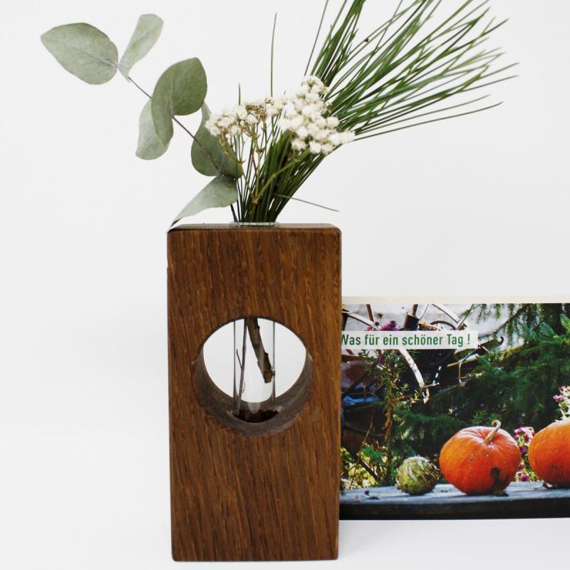 Vase Bullauge mit Bildschlitz