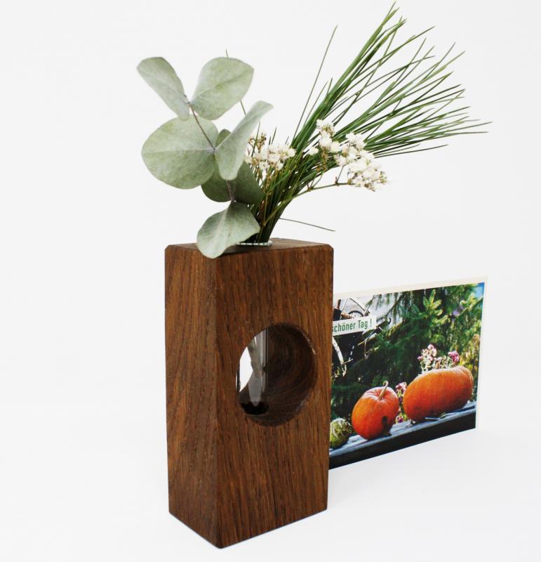 Vase Bullauge mit Bildschlitz