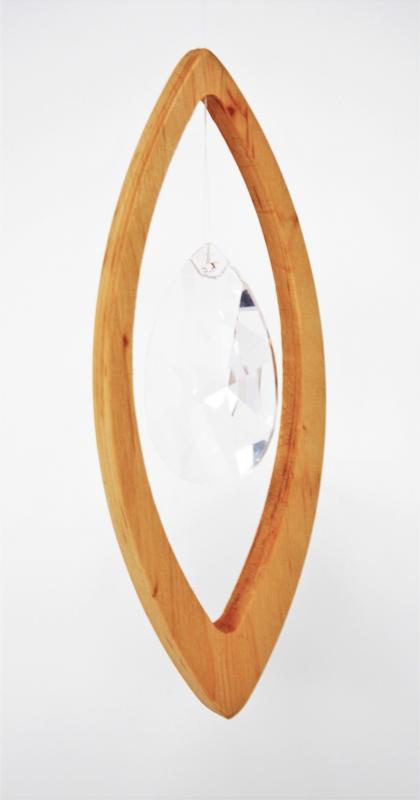 Ellipse, holz, Kristall, feng shui,