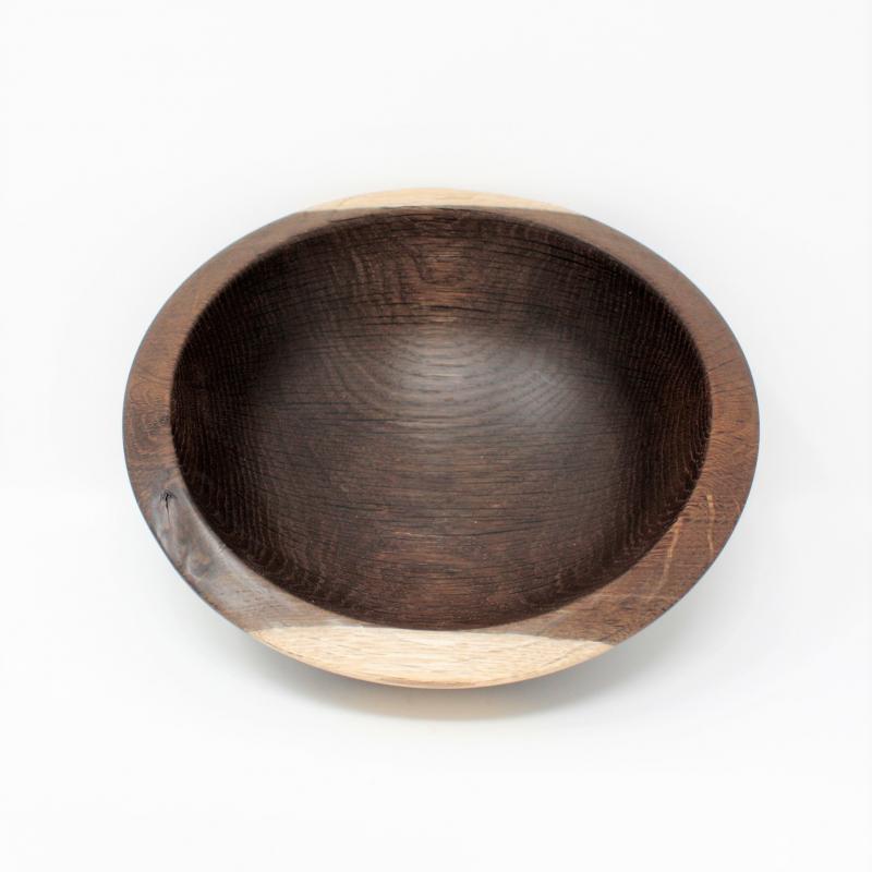 holz-schale-eiche-gebäck-müsli-salat-deko