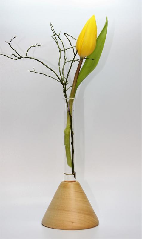 Kegelvase mit Reagenzglas