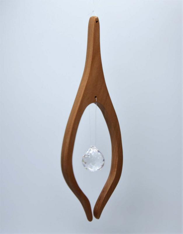 Holz, Kunst, Mobile, Fensterschmuck, Kristall