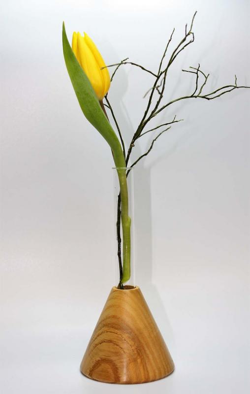 Kegelvase mit Reagenzglas