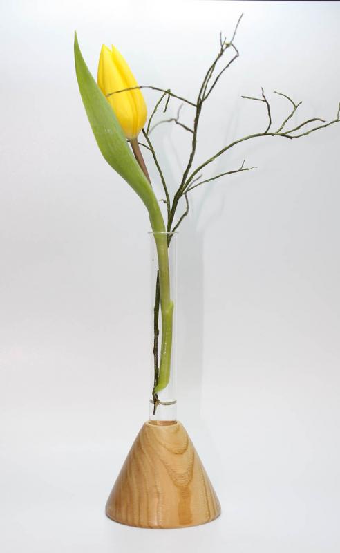 Kegelvase mit Reagenzglas