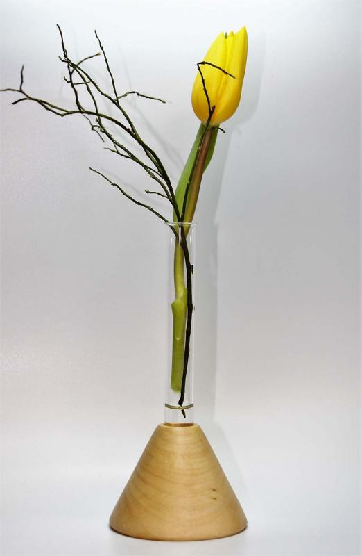 Kegelvase mit Reagenzglas
