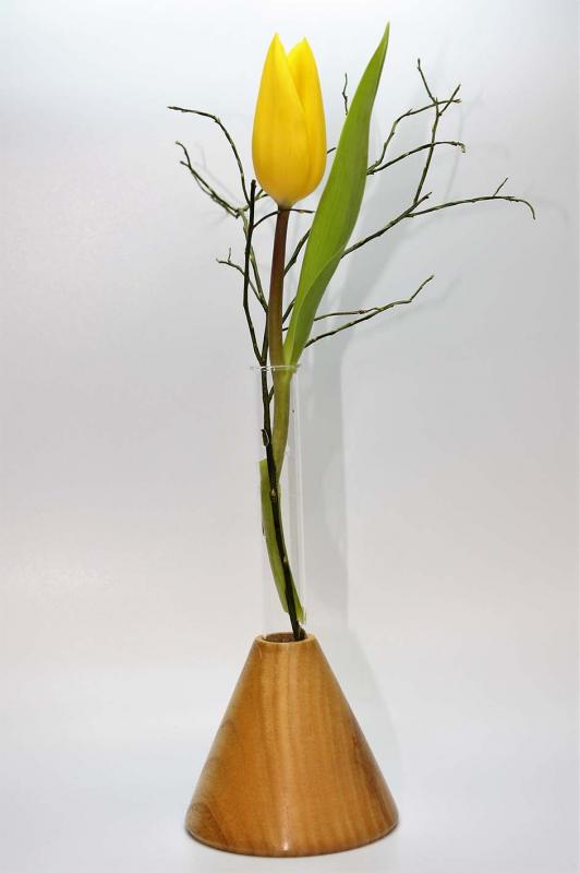 Kegelvase mit Reagenzglas