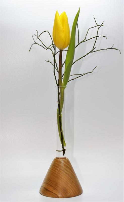 Kegelvase mit Reagenzglas